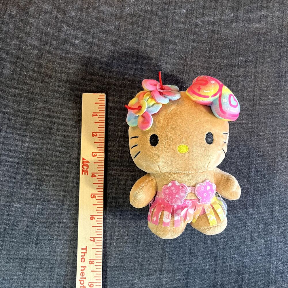 Hawaii Abc Store Limited 50Th Anniversary Tanned Hello Kitty japan Sanrio 6in - Picture 2 of 6